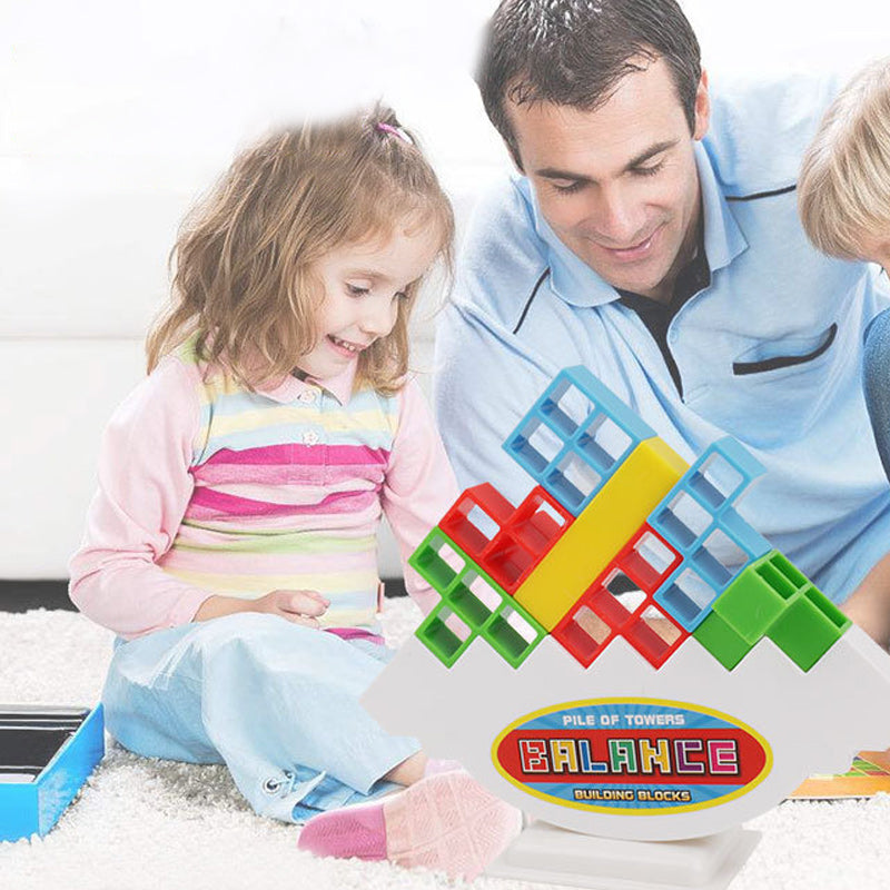 TetraTower™ 16 to 48 Blocks | The Balance Family Game for these Warm and Cozy days - WOWGOOD